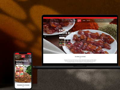 Amazing Taste - Food Website Design branding design ecommerce food website design graphic design illustration logo shopify ui ux web design