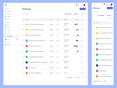 File Manager/Web App figma file manager ui web app