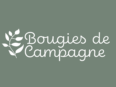 Branding for Bougies de Campagne brand design branding candle candle branding candle maker graphic design logo logo design typography vector