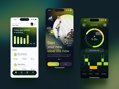 Fitbeat - Health Mobile App android app app design application application design arounda design health ios ios app design medical mobile mobile app mobile app design mobile design mobile ui ui uiux ux
