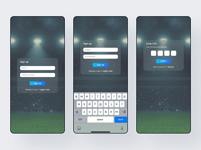 Login/Sign up Screens app screnns design login login screens mobile app signup signup screnns ui uiux