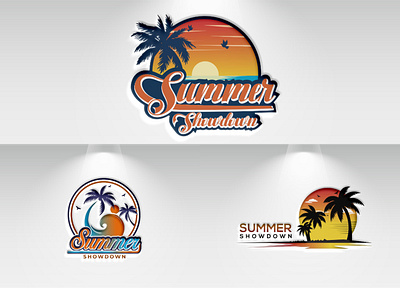 Logo Design combination logo customlogo logo logodesigner logomaker summer logo