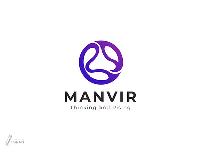 MANVIR - Logo Design(Unused) app logo brand identity branding company creative logo design gradient logo graphic design icon illustration logo minimal logo modern logo