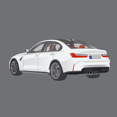 BMW M3 911 car illustration porsche vector