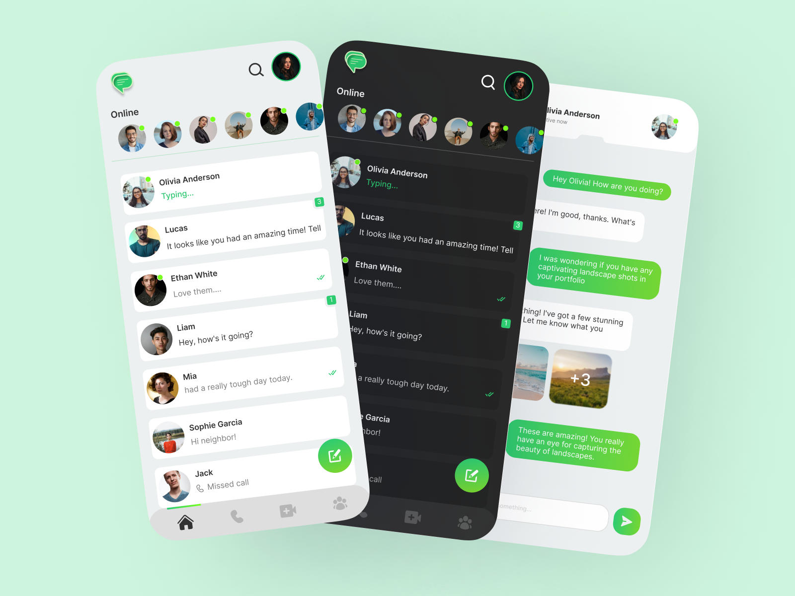 #DailyUI #013 Messaging App 3d dailyui design graphic design logo messaging app motion graphics ui ux