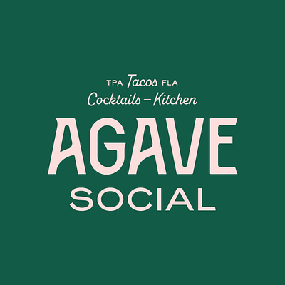 Agave B-Side bar brand brand assets brand identity branding cocktail concept create creative design graphic design green identity illustration illustrator logo logo design pink restaurant vector