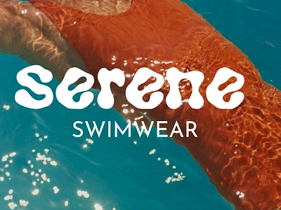 Branding for Serene brand design branding design graphic design logo logo design summer vibes swimming swimwear swimwear brand swimwear branding typography