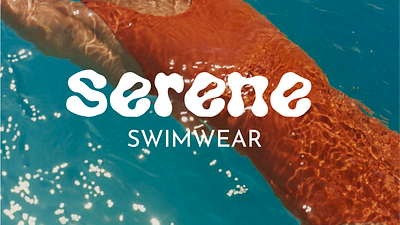 Branding for Serene brand design branding design graphic design logo logo design summer vibes swimming swimwear swimwear brand swimwear branding typography