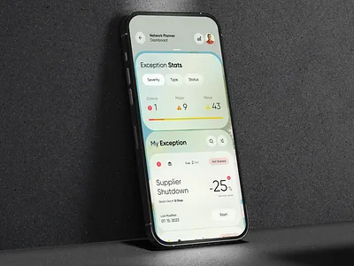 Kinaxis - Network Planner Software SaaS admin app app design b2b business crm dashboard design distribution ios mobile mobile app network optimization planning product design saas software ui ux