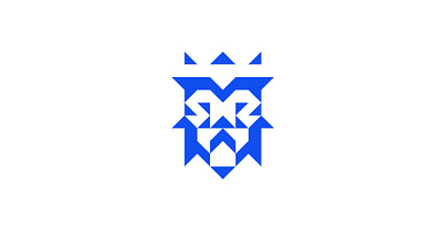 Lion King logo animal blue brand branding color design graphic graphic design king lion logo logotyp