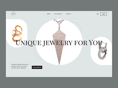 Redesign Jewelry website design designer graphic design jewelry shop ui web website