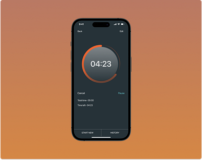 Timer countdown daily ui design mobile timer mock up product design timer app ui ui design uiux uiux design ux design