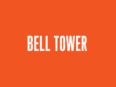 Bell Tower brand brand assets branding create creative design designer graphic design identity illustration inspiration logo logo design logo inspiration orange type typography vector