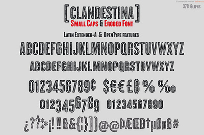 CLANDESTINA FONTS bitcoin clandestina fonts defharo discretionary ligatures display font eroded extra condensed freelance grunge latin extended a oldstyle numbers sans serif small caps spain