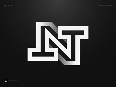 TNT Logo brand branding design graphic design identity lettermark logo logo design mark minimalism minimalistic logo modern logo monogram premade logo tnt vector