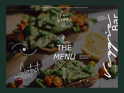 Vegan Cafe Website branding dashboard design desire agency foodtech graphic design landing menu restaurant ui ux vegan web design web ui