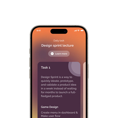 Design exploration: recreated a Task management app. agency agency website app design design landingpage ui uiux user interface website