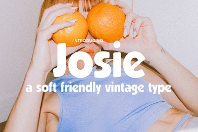 Josie A Soft Friendly Retro Font font friendly fun funky offbeat retro round rounded rounded soft sans serif typeface vintage