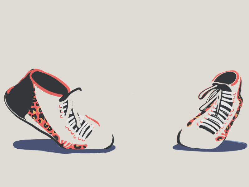 When Music Meets Sports It Becomes Dance animation dance frame by frame animation graphic design illustration procreate shoes sport