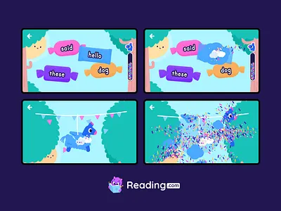 New! Word Piñatas available now on Reading.com app android curriculum game ios learning lesson pinatas reading reading.com sight word teaching ui unity ux word recognition