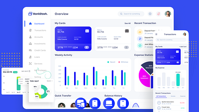 BankDash - Admin Dashboard ui