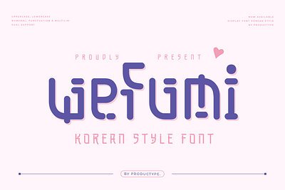 Wefumi - Korean Style Font k pop