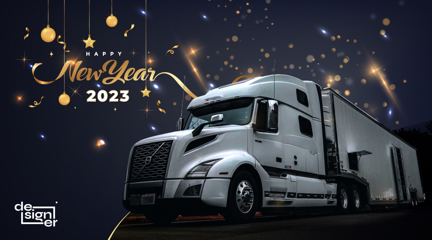 Happy New year Banner best bold branding classic clean creative graphic design logo minimal morden simple strong ui unique