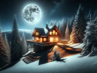 Midnight Snow cozy reading nook frost covered berries frosty morning frozen lake holiday decorations knitted sweater pinecone garland plaid blankets roaring fire snowy footprints snowy landscape snowy mountains snowy owl perched on a branch soft lamplight warm cinnamon rolls
