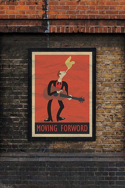 Moving design graphic design poster