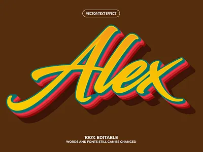 Editable Text effect 3d art branding design graphic design icon illustration latter logo text text effect typography ui