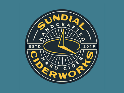 Sundial Ciderworks 2 badge branding cider ciderworks design graphic design hard cider identity illustration logo mark