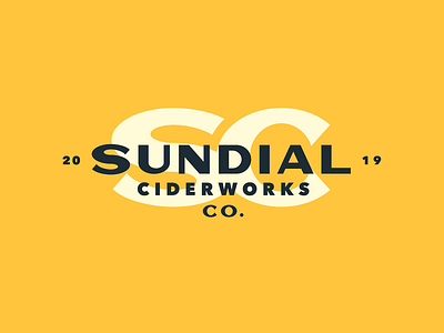Sundial Ciderworks Alt branding brewery brewing cider ciderworks design graphic design hard cider identity illustration logo mark