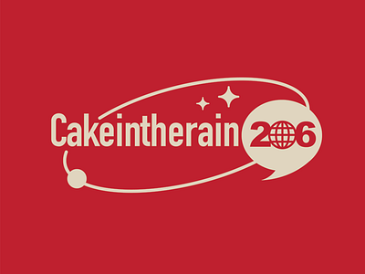 Cakeintherain206 Alt Logo branding design graphic design handle identity illustration logo mark seattle social trivia worlds fair