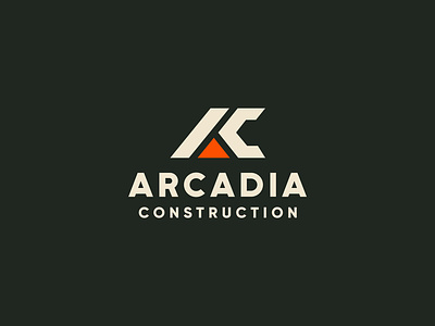 Arcadia Construction Rebrand arcadia brand book brand guidelines brand sheet branding color palette colors construction fonts identity logo monogram rebrand thick visual branding