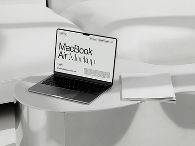 MacBook Air Mockup branding design download graphic design laptop macbook macbook mockup mock up mock ups mockup mockups packaging