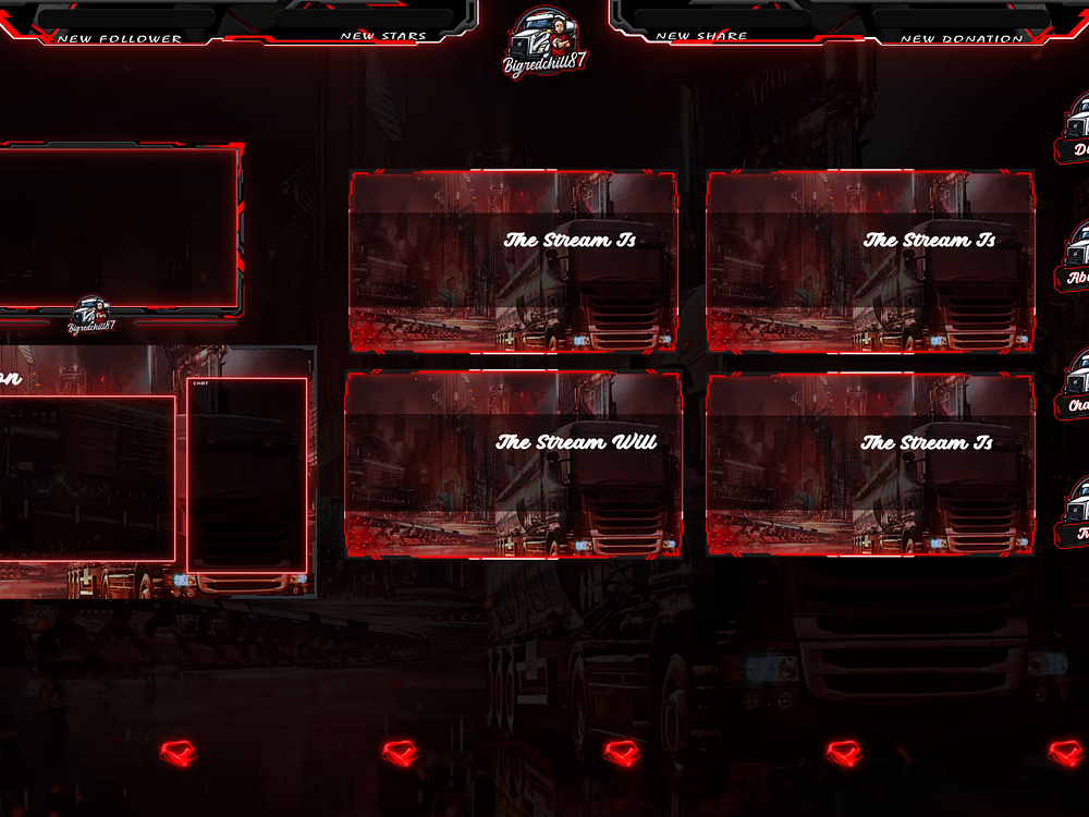 Streamlab Overlay designs, themes, templates and downloadable graphic ...