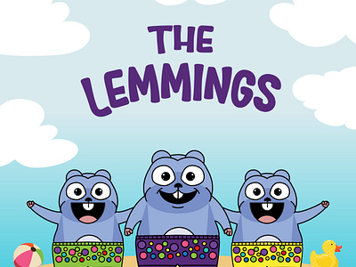 The Lemmings vector illustration cartoon design digital art digital illustration flat vector graphic design illustration lemmings vector art vector artist