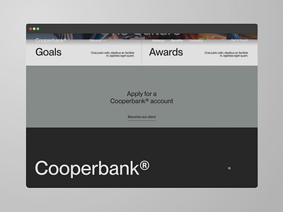 Caps® Objectˆ x Cooperbank. 3d animation bank branding graphic design motion graphics ui ux webiste
