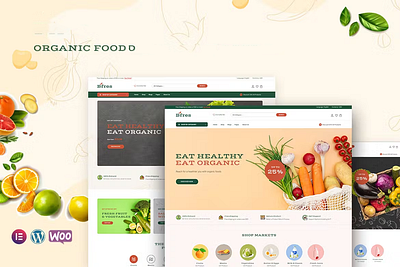 Organic Food branding logo motion graphics organic food