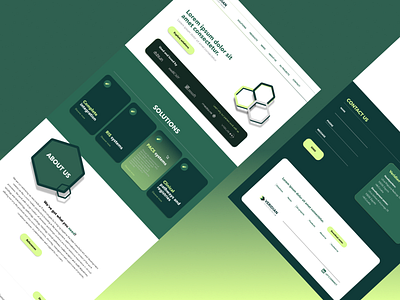 Healthstream company website design designer figma green health medical modern ui ux web design website