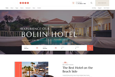 Resort & Hotel Booking animation branding graphic design logo motion graphics resort hotel booking