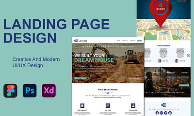 Landing Page Design figma graphic design landing page landing page design photoshop ui uiux design xd
