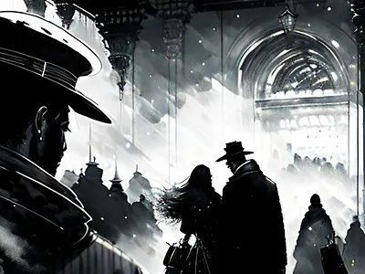 E-book illustration blackwhite design e book graphic design illustration