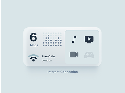 Internet connection widget animation design interactive interface internet rive runtime design ui widget wifi