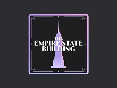 Empire State Building Ambassador 3d art deco card loyalty membership