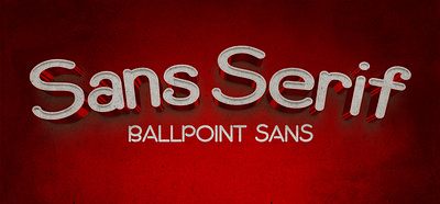 Ballpoint Sans family font fontself graphic design type typeface typography