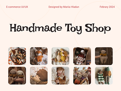 Handmade Toy Shop | E-commerce 🧸 e commerce figma ui ux web designe