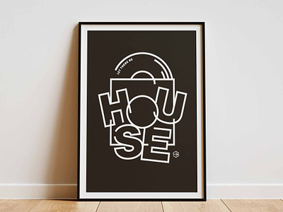 Let there be house music poster acid house dj art acid house poster black and white print black and white wall art can you feel it design graphic design graphic design print house music poster house music wall art jack had a groove let there be house lyrics print minimal design minimal graphic art mr fingers music print typography vinyl lovers print
