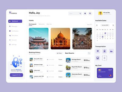 TOURENCIA - Tour & Travel Dashboard Design app design branding dashboard graphic design home page landing page travel dashboard ui uiux ux wireframe