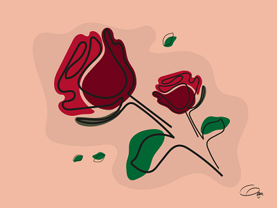 Red Rose. Illustration. branding design graphic design illustration logo vector
